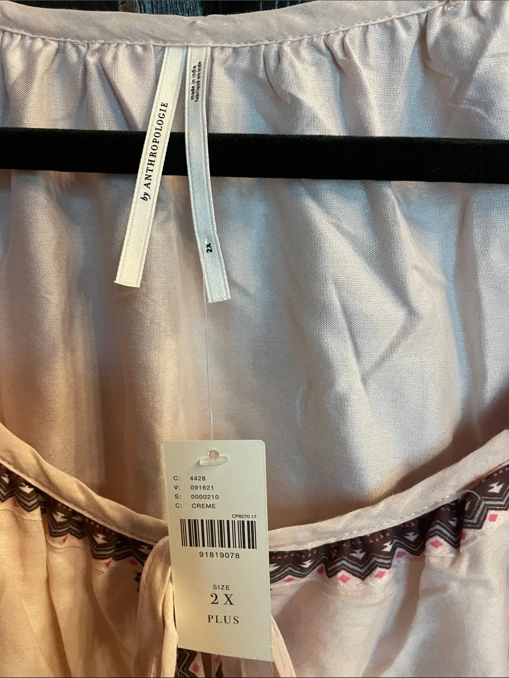 Anthropologie Floral Boho Maxi Dress in Blush - Picture 2 of 4